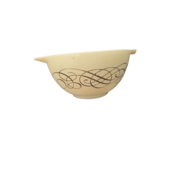 Vintage Pyrex Golden Scroll #441 Cinderella Dip Bowl 1.5pt - Picture 1 of 8